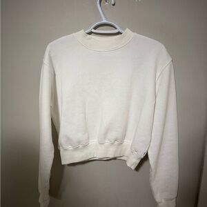 TNA Cozy White Sweatshirt